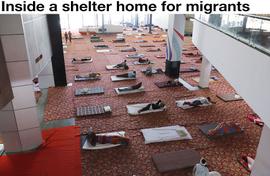 Inside a shelter home for migrants 
